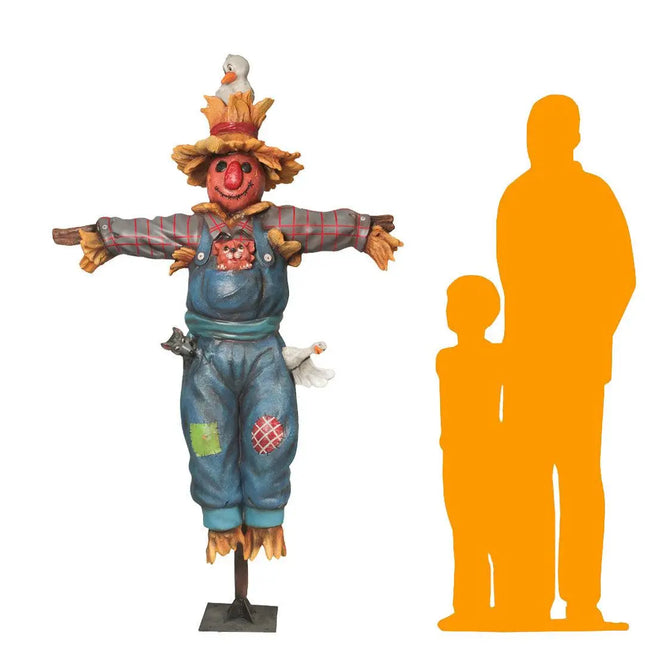 Comic Scarecrow on Post Life Size Statue LM Treasures - T