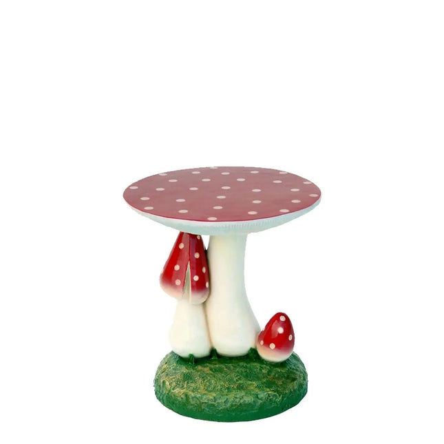 Red Mushroom Side Table Over Sized Statue LM Treasures - A