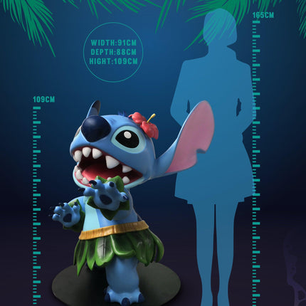 Disney Lilo & Stitch Life Size Statue Hula Stitch - LM Treasures 