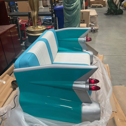 Turquoise Cadillac Car Sofa Life Size Statue LM Treasures - A