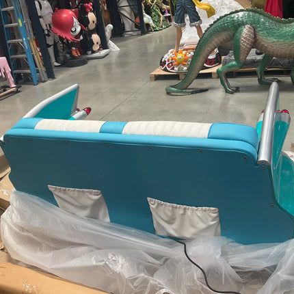 Turquoise Cadillac Car Sofa Life Size Statue LM Treasures - A