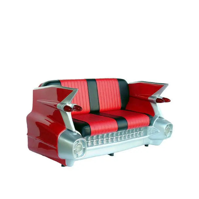 Red Cadillac Car Sofa Life Size Statue LM Treasures - A