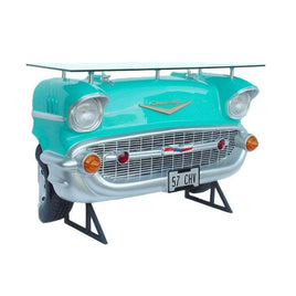 Turquoise Chevy Bar Life Size Statue - LM Treasures 