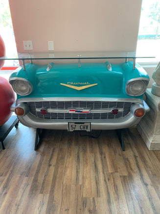 Turquoise Chevy Bar Life Size Statue - LM Treasures 