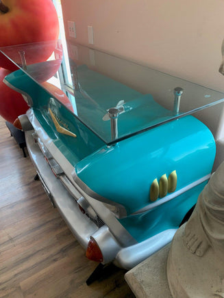 Turquoise Chevy Bar Life Size Statue - LM Treasures 