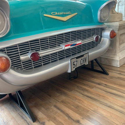 Turquoise Chevy Bar Life Size Statue - LM Treasures 
