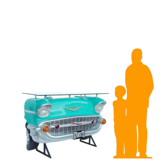 Turquoise Chevy Bar Life Size Statue LM Treasures - A