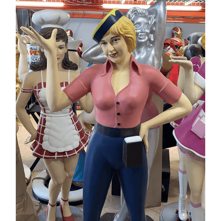 Car Hop Waitress Life Size Statue - LM Treasures 