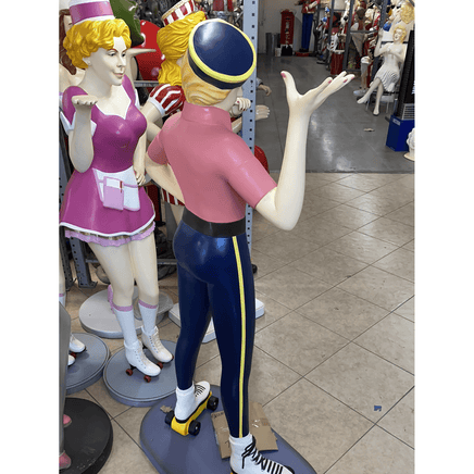 Car Hop Waitress Life Size Statue - LM Treasures 