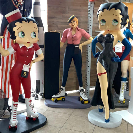 Car Hop Waitress With Menu Life Size Statue - LM Treasures 