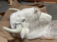White Buffalo Head Life Size Statue - LM Treasures 