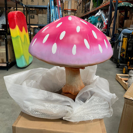 Small Purple Mushroom Over Sized Statue LM Treasures - T