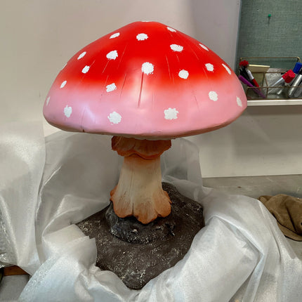 Small Pink Mushroom Over Sized Statue LM Treasures - T