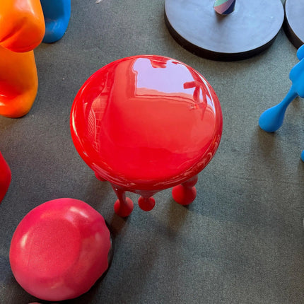 Red Melting Side Table Dripping Statue LM Treasures - H