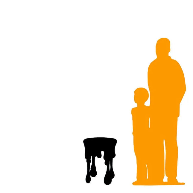 Copper Color Melting Side Table Dripping Statue LM Treasures - H