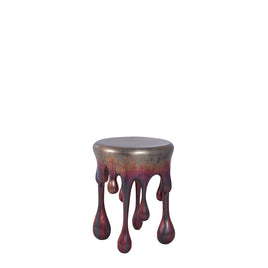 Copper Color Melting Side Table Dripping Statue - LM Treasures 
