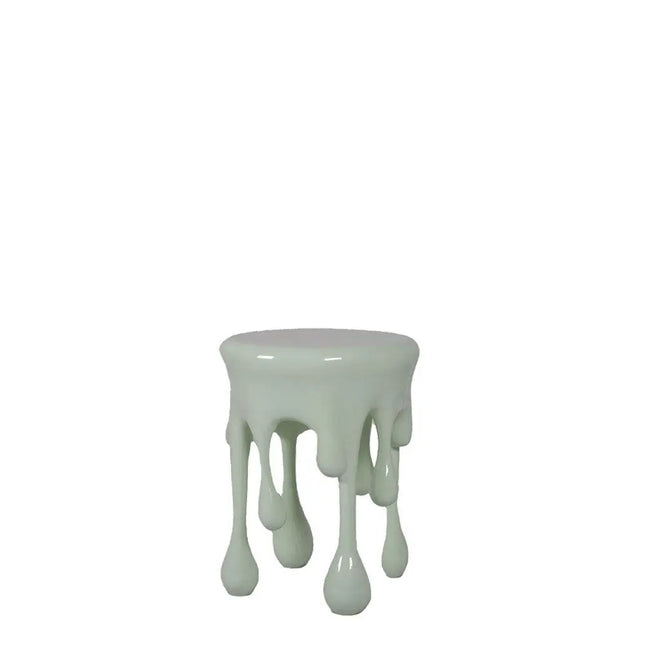 Mint Green Melting Side Table Dripping Statue LM Treasures - H