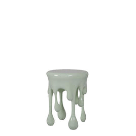 Mint Green Melting Side Table Dripping Statue - LM Treasures 