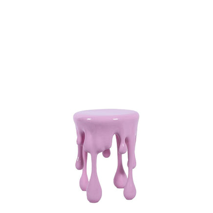 Pink Melting Side Table Dripping Statue - LM Treasures 