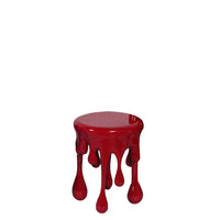 Red Melting Side Table Dripping Statue - LM Treasures 