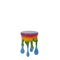 Rainbow Melting Side Table Dripping Statue - LM Treasures 