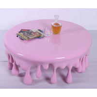 Pink Melting Table Dripping Statue - LM Treasures 