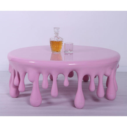 Pink Melting Table Dripping Statue - LM Treasures 