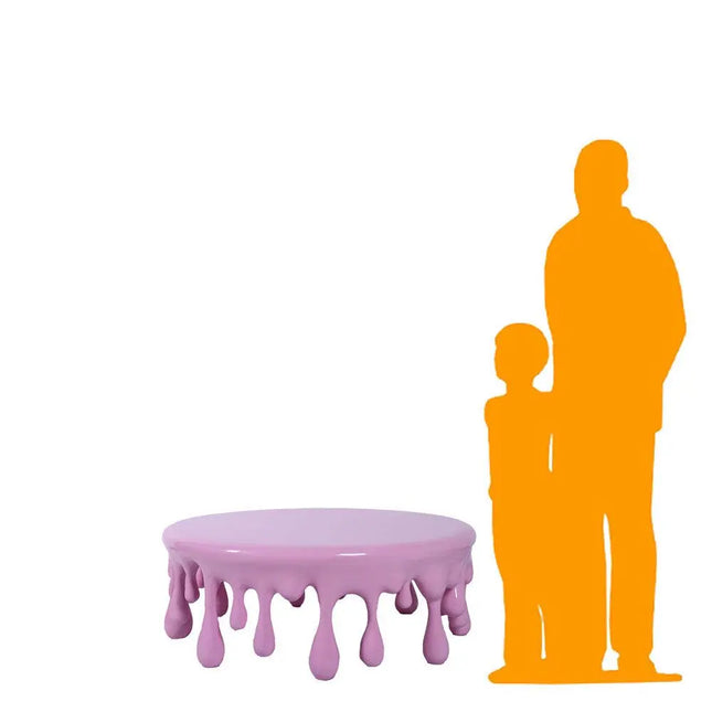 Pink Melting Table Dripping Statue LM Treasures - H
