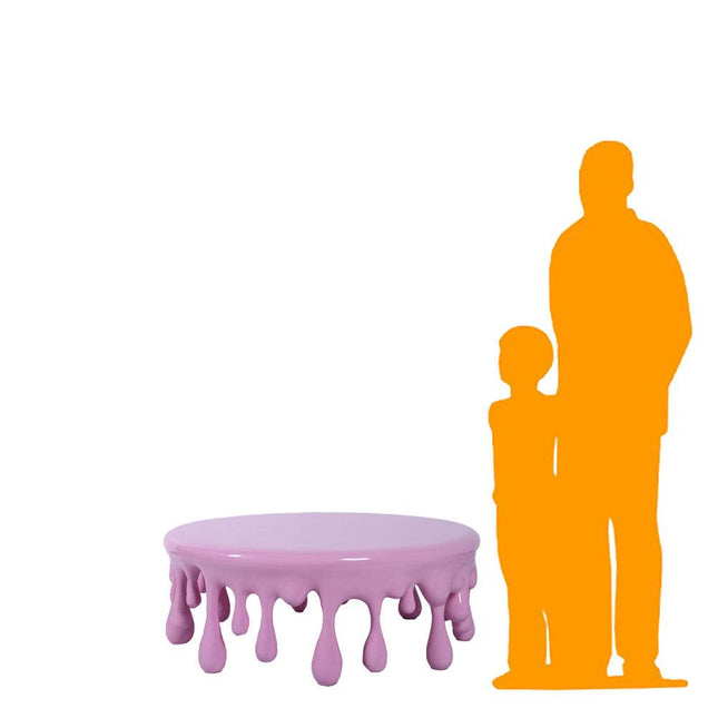 Pink Melting Table Dripping Statue - LM Treasures 