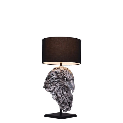 Silver Eagle Head Table Top Lamp Statue LM Treasures - H