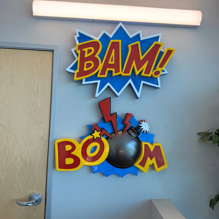 Pop Art Boom Wall Decor Statue LM Treasures - H