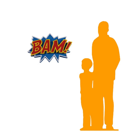 Bam Comic Wall Art Decor Statue LM Treasures - H