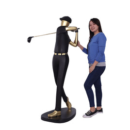 Modern Golfer Life Size Statue - LM Treasures 