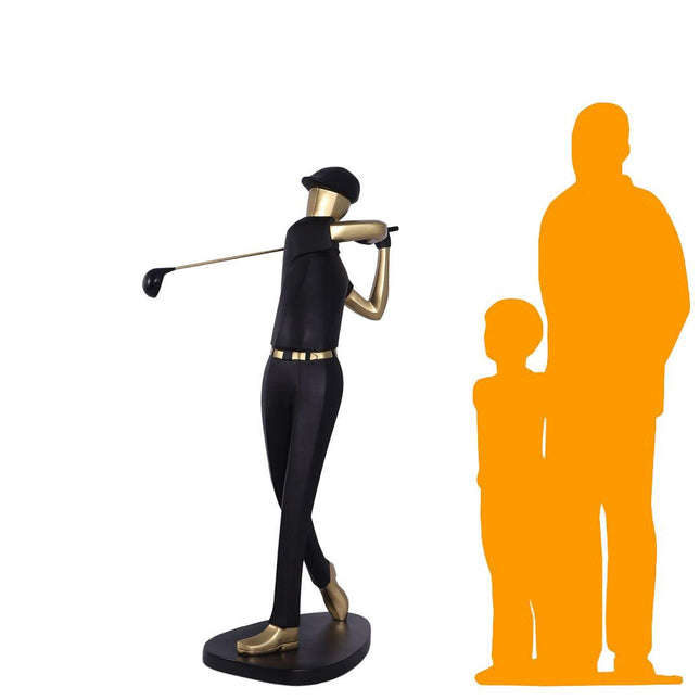 Modern Golfer Life Size Statue - LM Treasures 