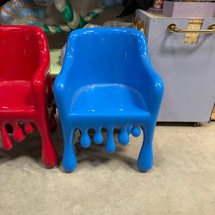 Blue Melting Chair Dripping Statue LM Treasures - H