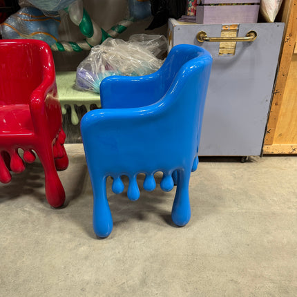 Blue Melting Chair Dripping Statue LM Treasures - H