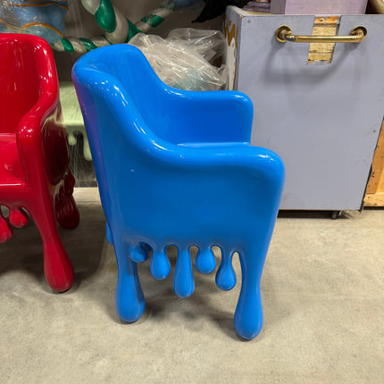 Blue Melting Chair Dripping Statue LM Treasures - H