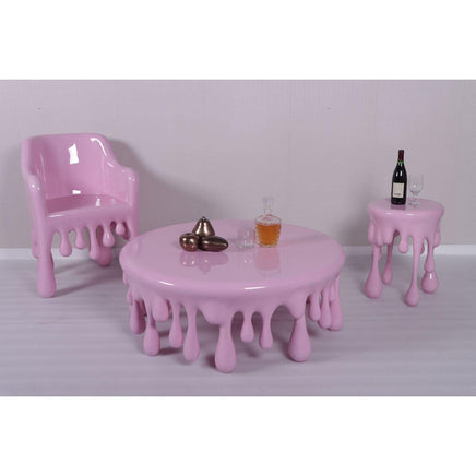 Pink Melting Table Dripping Statue - LM Treasures 