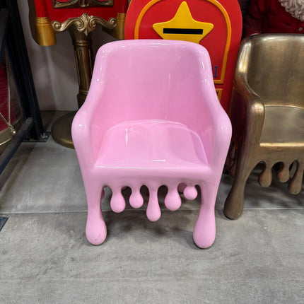 Pink Melting Chair Dripping Statue LM Treasures - H