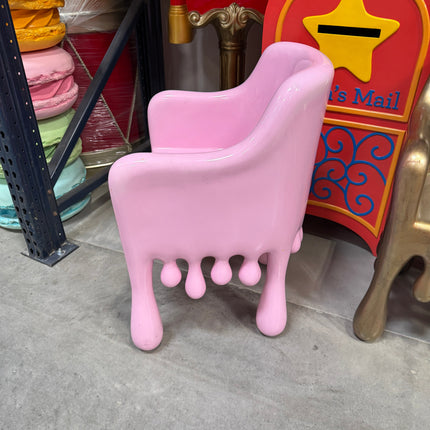 Pink Melting Chair Dripping Statue LM Treasures - H