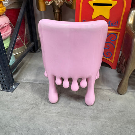 Pink Melting Chair Dripping Statue LM Treasures - H