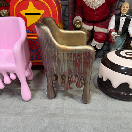 Copper Melting Chair Dripping Statue LM Treasures - H