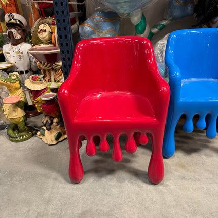 Red Melting Chair Dripping Statue LM Treasures - H