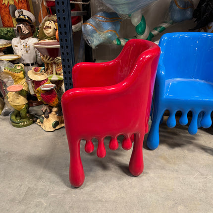 Red Melting Chair Dripping Statue LM Treasures - H