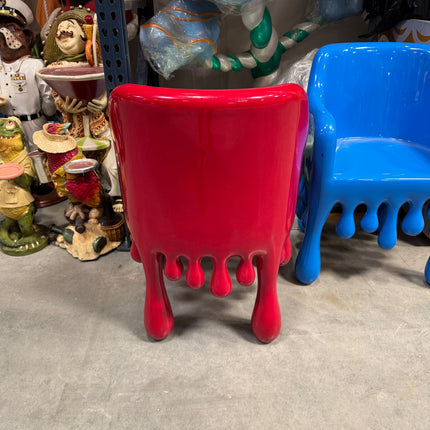 Red Melting Chair Dripping Statue LM Treasures - H