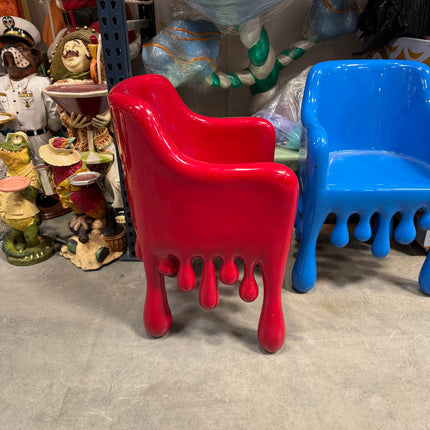 Red Melting Chair Dripping Statue LM Treasures - H