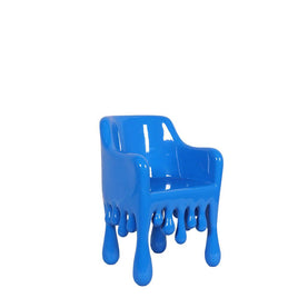 Blue Melting Chair Dripping Statue - LM Treasures 