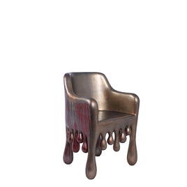Copper Melting Chair Dripping Statue - LM Treasures 