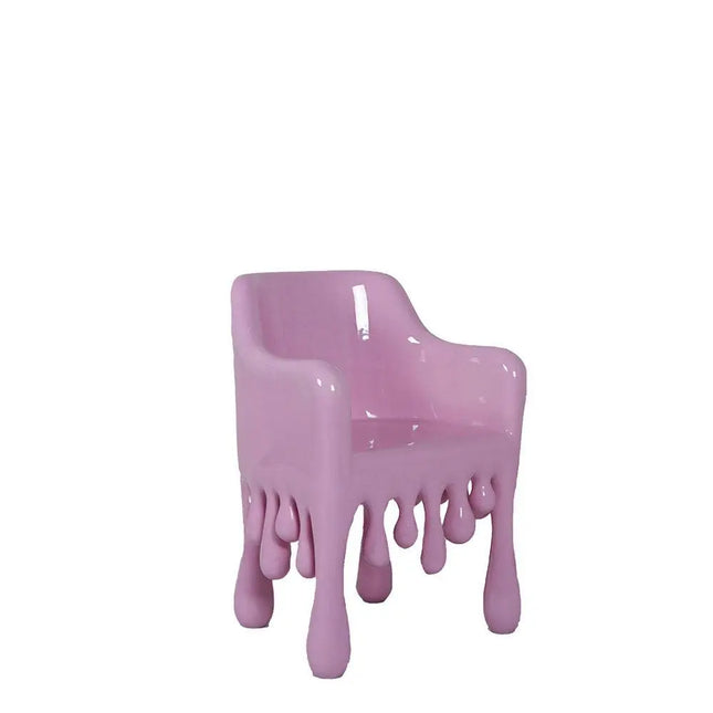 Pink Melting Chair Dripping Statue LM Treasures - H