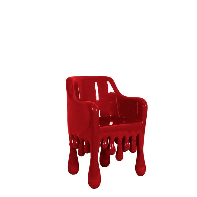 Red Melting Chair Dripping Statue LM Treasures - H
